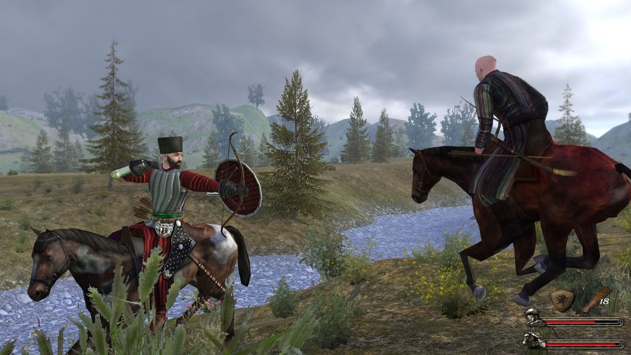 Mount Blade With Fire Sword